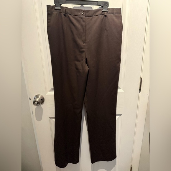 Pendleton Pants - Pendleton Rich Chocolate Wool Brown Pants 12